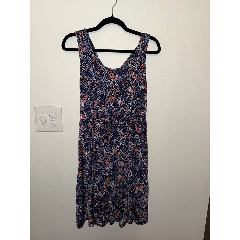 Kaleigh Navy Floral Knee Length Dress Size XL